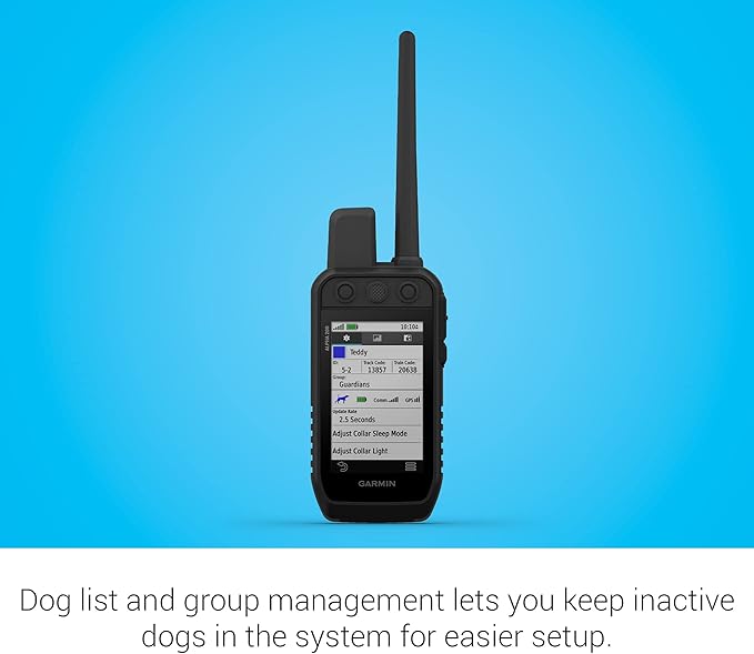 Garmin Alpha 200 Handheld, Simple, Accessible and Fast Tracking and Training for Your Dogs, Sunlight-readable 3.5" Capacitive Touchscreen