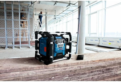 BOSCH GPB18V-5CN 18V Jobsite Radio with Bluetooth® 5.0 and Power Station