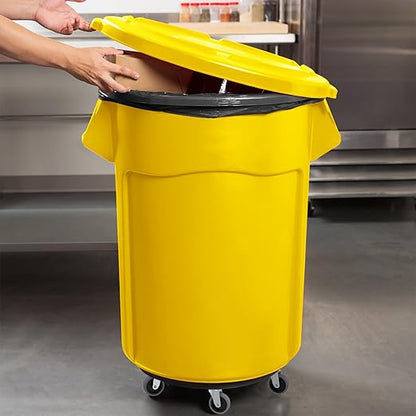 Replcament Casters for Brute Trash Bin Dolly Set of 5, 3-Inch Trash Can Dolly Replacement Wheels - 375LBs per Set
