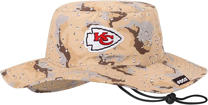 NFL Solid Team Color Logo Sport Outdoor Sun Bucket Boonie Hat