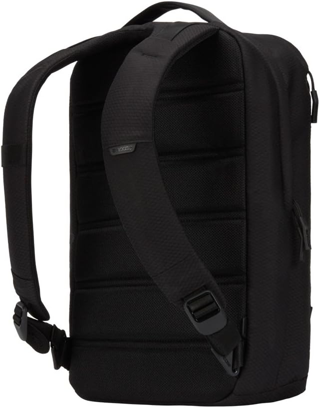 Incase Compact City Backpack with Diamond Ripstop – 18L Everyday Travel Tech Backpack and Laptop Bag for Work or School – Three Pockets, 16” Padded Laptop Sleeve, Quick Access Pocket – Black