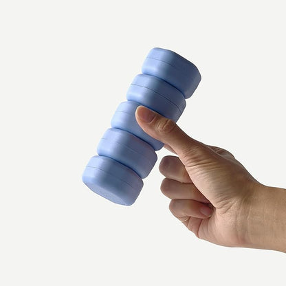 Cadence Travel Containers Basic Skincare Set - Magnetic Containers with Lids,Carry On Travel Essentials For Women/Men - 3 Small Capsules (0.56oz) - Cleanser, Moisturizer & Sun-Icon Labels - Eucalyptus
