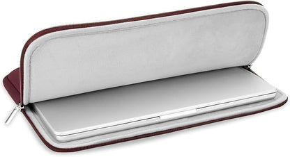 RAINYEAR 16 Inch Laptop Sleeve Protective Soft Case Padded Zipper Cover Specially Compatible with 16" MacBook Pro/Max M1 M2 M3 M4 A2141 A2485 A2780 A2991 A3403 A3186 (Red, Upgraded Version)