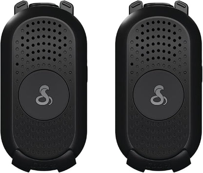 Cobra PX280 Compact Portable FRS Two-Way Radios - IP54 Certified Durability, Dock Charging, 12-Hour Battery Life, Compact Wearable Form Factor Professional Walkie Talkies for Business (2-Pack)