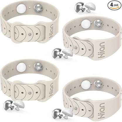 Hion Motion Sickness Bracelets Sea Sickness Wristbands for Motion Sickness/Morning Sickness/Pregnancy Nausea Anti Nausea Wristband Acupressure Nausea Bands Motion Sickness Bands（2Pairs Starlight）