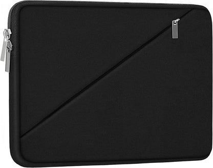 Laptop Sleeve 17.3 Inch, Shockproof Protective Computer Cover with Accessory Pocket, Traveling Carrying Bag Laptop Case Compatible for 17 Inch HP, Dell, Asus, Acer, Lenovo, Black