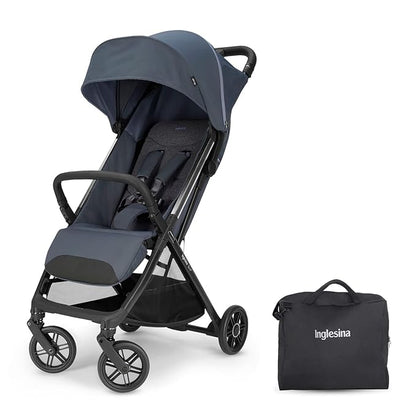 Inglesina Quid 3 Travel Stroller - Astral Blue | Lightweight Travel Stroller for Airplane, Umbrella Stroller for Baby & Toddler 0-55 lbs, Car Seat Compatible w/Carry Bag & Wheel Covers - Bundle Kit