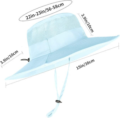Sun Hats for Men Women Fishing Hat UPF 50+ Breathable Wide Brim Summer UV Protection Hat
