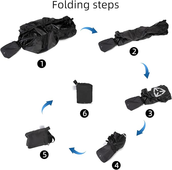Backpack rain cover, waterproof backpack rain cover, suitable for 30L-70L backpacks, reinforced cross buckle, 2000mm waterproof level，Black (XL)