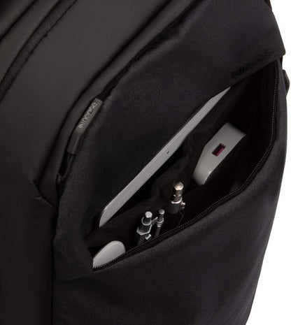 Incase Compact City Backpack – 18L Everyday Travel Tech Backpack and Laptop Bag for Work or School – Three Pockets, 16” Padded Laptop Sleeve, Quick Access Pocket – Black