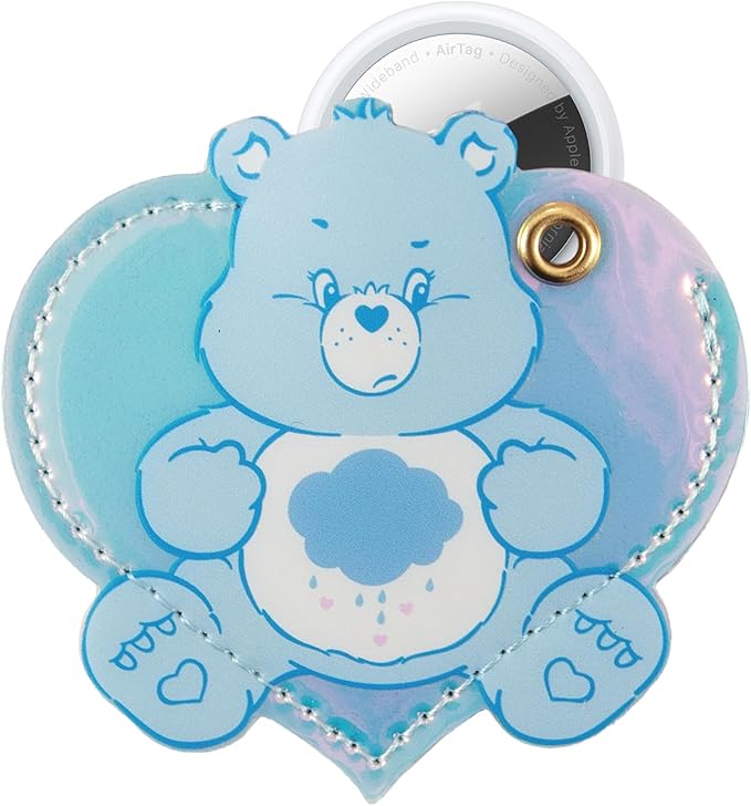 Sonix Keychain Case Compatible with Apple AirTag | Protective AirTag Cover Keychain Charm | Care Bears Blue | Grumpy Bear