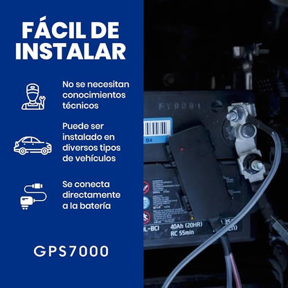 GPS7000-4G Hidden GPS Tracker for Vehicles | 6 Months of Service Included |Easy Self-Installation| After The 6 Months Included in The Service, You can Choose to Suscribe | No Hidden Fees