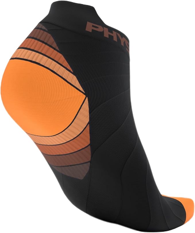 Physix Gear Short Compression Socks for Men & Women - Best Low Compression Socks Women & Men Ankle Socks with Arch Support