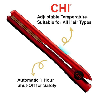 CHI Original Digital Ceramic Hair Straightener 1", Hairstyling Iron, Delivers Shiny Smooth Results, Even Heat for Less Damage, Midnight Matte Black