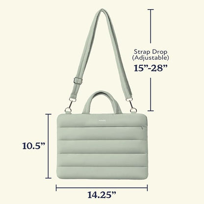 Vandel 13-14 inch Laptop Carrying Case Sleeve with Strap, Shoulder Bag with Handle, 14 in Laptop Computer Bag for Women, MacBook Air 13 Inch Carrying Case, MacBook Pro 14 in HP Messenger Carrier