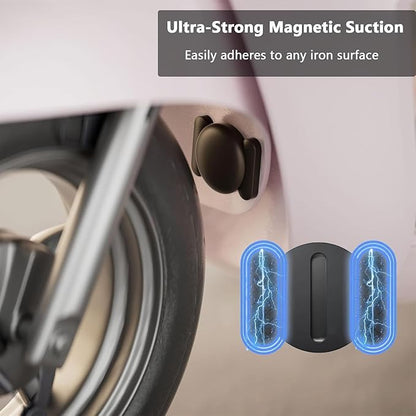 Mini GPS Tracker for Vehicles,Real Time GPS Car Tracker Work with Apple Find My(iOS Only),No Monthly Fee Anti-Theft Car Tracker with Magnetic Case (Black,2PCS)