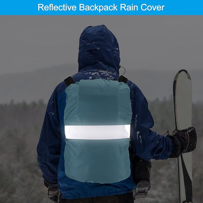 PATIKIL Waterproof Backpack Rain Cover, Non-Slip Backpack Cover with Reflective Strap Stay Dry for Hiking, Camping, Hunting