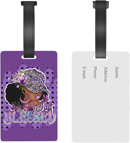 Travel Suitcase Protector African American Girl Elastic Protective Washable Luggage Cover With Concealed Zipper Suitable For 18-32 Inch(M (for 22-24 inch luggage))