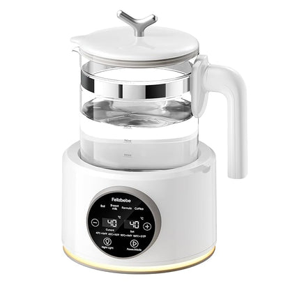 Baby Bottle Warmer, Baby Milk Warmer Glass Electric Kettle Boil, Formula Maker with Night Light, Accurate Temperature Control for Formula, Water Warmer instantly Low Noise Breastmilk,Boil Coffee,Tea