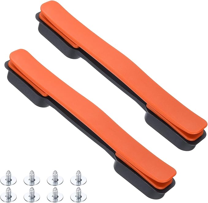 uxcell 2 Pcs Luggage Handle Replacement 8.5 Inch Suitcase Handle Carry Strap Plastic Pull Handle Grip Luggage Replacement Parts with Screws for Suitcase Box Luggage Case, Orange