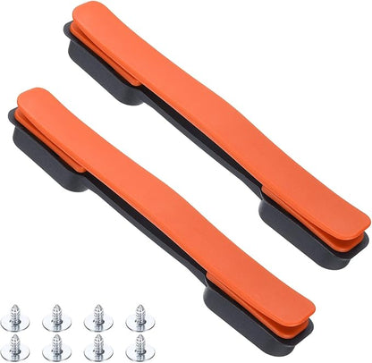 uxcell 2 Pcs Luggage Handle Replacement 8.5 Inch Suitcase Handle Carry Strap Plastic Pull Handle Grip Luggage Replacement Parts with Screws for Suitcase Box Luggage Case, Orange