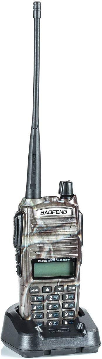 BaoFeng UV-82HP (CAMO) High Power Dual Band Radio: 136-174mhz (VHF) 400-520mhz (UHF) Amateur (Ham) Portable Two-Way