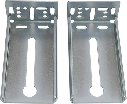LONTAN 2 Pairs Rear Mounting Brackets for Drawer Slide - B4502 Cabinet Drawer Bracket for Face Frame Cabinets Kitchen Replacement Parts for 1.77 inch(45mm) Width Furniture Gildes
