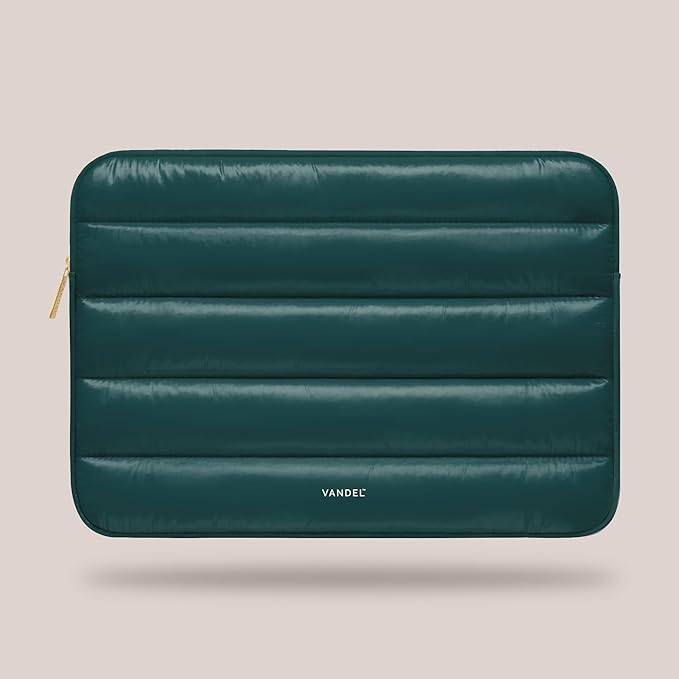 VANDEL - The Original Puffy Laptop Sleeve 13-14 Inch. White Laptop Sleeve for Women. Carrying Case Cover MacBook Pro 14 in, MacBook Air 13 Inch, iPad Pro 12.9, Dell, Asus, HP