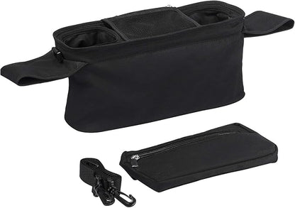Momcozy Universal Stroller Organizer with Insulated Cup Holder Detachable Phone Bag & Shoulder Strap, Fits for Stroller like Uppababy, Baby Jogger, Britax, BOB, Umbrella and Pet Stroller