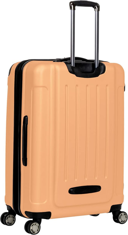 Kenneth Cole REACTION Renegade Luggage Expandable 8-Wheel Spinner Lightweight Hardside Suitcase, Dreamsicle, 28-Inch Checked