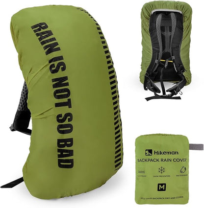 HIKEMAN Waterproof Backpack Rain Cover-Bag Rain Cover(20-30L), Upgraded Anti-Slip Buckle Straps with Rubber Band, Ultralight Compact Portable for Hiking,Camping,Cycling,Travel