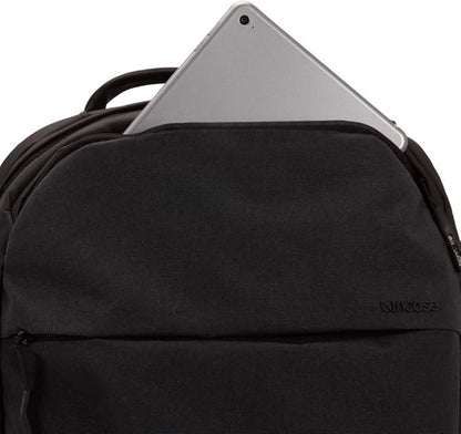 Incase Compact City Backpack – 18L Everyday Travel Tech Backpack and Laptop Bag for Work or School – Three Pockets, 16” Padded Laptop Sleeve, Quick Access Pocket – Black