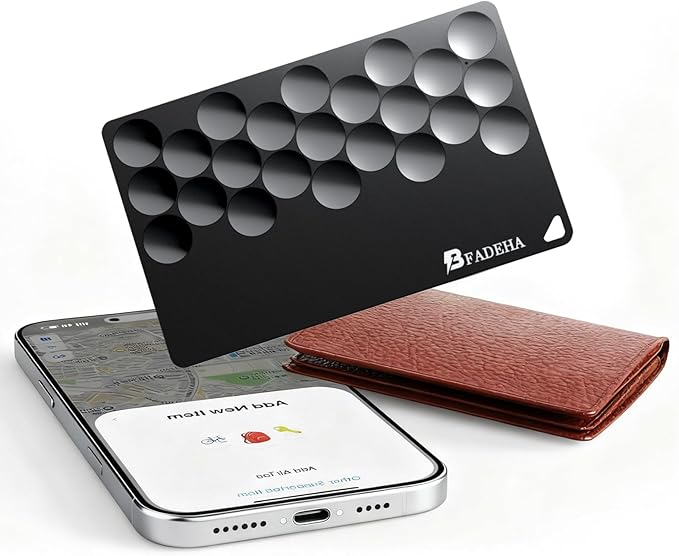 Smart Tracker with Apple Find My, Bluetooth Wallet Finder, Item Locator Tracking Device, for Keys, Wallet, Luggage, Pet, Bag