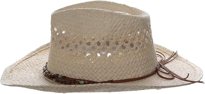 Panama Jack Drifter Sun Hat - Toyo Straw, 3 1/4" Shapeable Brim
