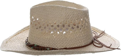 Panama Jack Drifter Sun Hat - Toyo Straw, 3 1/4" Shapeable Brim