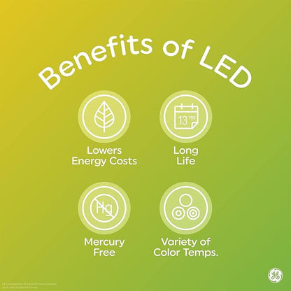 GE LED+ Battery Backup LED Light Bulbs, Emergency Light Bulb for Power Outages + Flashlight, BR30 Indoor Floodlights (3 Pack)