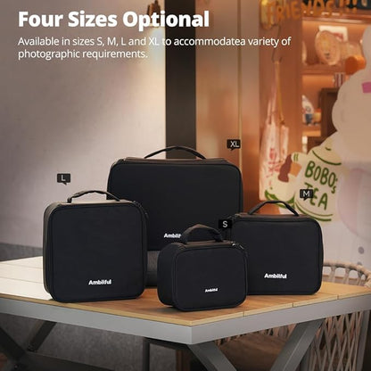 AMBITFUL Carrying Bag Zoom P7 for Photography Equipments with Large Capacity, Multi-functional Storage Case for Mini Drone and Other Accessories,with Thick Sponges (M /12.2”x9.8”x4.92”)