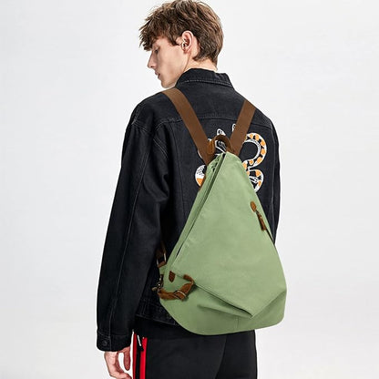 KL928 Canvas Vintage Backpack – Large Casual Daypack Outdoor Travel Rucksack Hiking Backpacks for Men Women