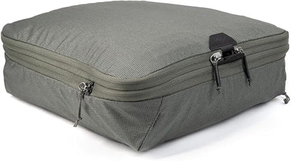 Peak Design Packing Cube, Sage, Weatherproof Luggage Cube with Dual Compartment Organization, Expansion and Compression, Zipper Opening, Travel Organizer for Men and Women, Size M