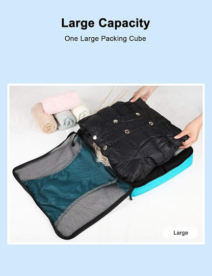 GOX Ultra Light 5 piece Packing Cubes Travel Luggage Organizer 1 Large 2 Medium 2 Small