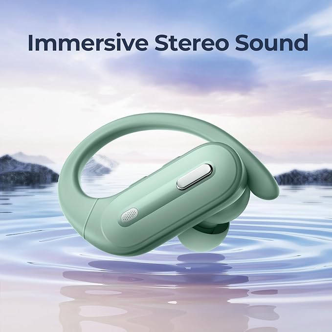 Active Noise Cancelling Wireless Earbuds Bluetooth Headphones 90 Hrs Playtime Ear Buds with Power Display Over-Ear Earphones with Earhooks IPX7 Waterproof Stereo Transparency Headset for Sports/Gym
