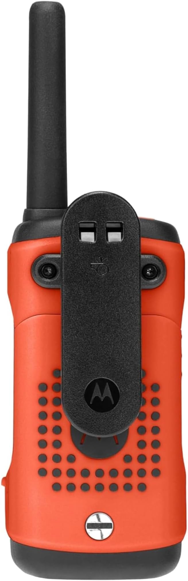 Motorola Solutions, Portable FRS Talkabout T605 H2O Two Way Radios 4-Pack, Walkie Talkies Orange Waterproof 10 PTT Earpieces Rechargeable, Carrying Case, Orange/Black