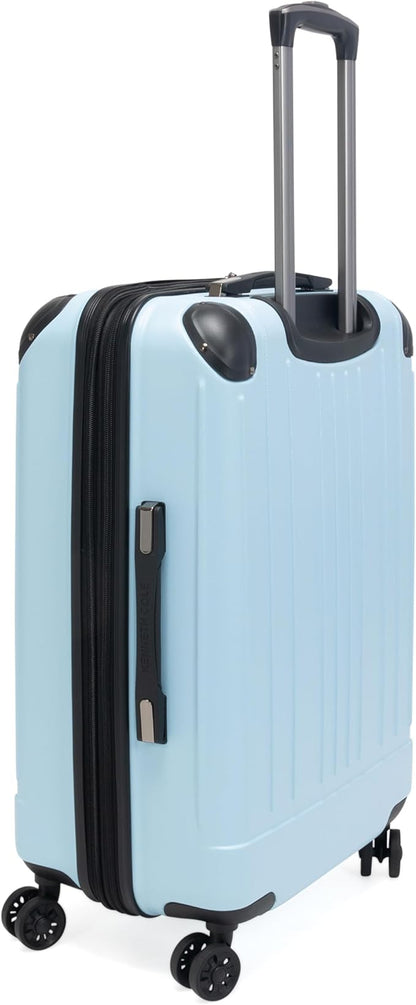 Kenneth Cole Reaction Flying Axis 24" Hardside Expandable 8-Wheel Spinner Check-Size Luggage, Dream Blue