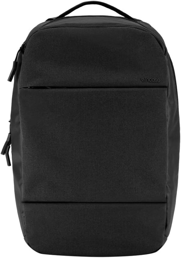 Incase Compact City Backpack – 18L Everyday Travel Tech Backpack and Laptop Bag for Work or School – Three Pockets, 16” Padded Laptop Sleeve, Quick Access Pocket – Black
