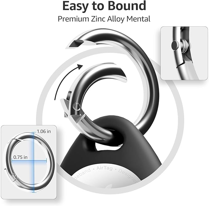 Holder for Air Tags-4 Pack for Apple for AirTag Holder for AirTag Keychain, Waterproof TPU Shell Protective Case with Keychain, for Air tag Accessories for GPS Item Finder Tracker, 4 Colors