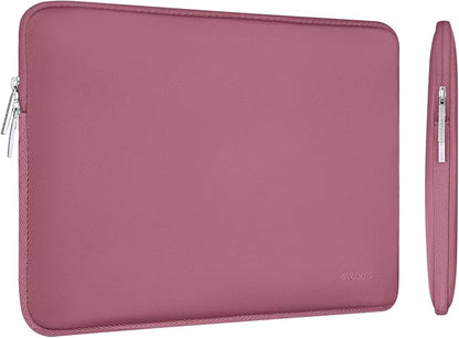 MOSISO Laptop Case 13.3 inch, 13-13.3 inch Laptop Sleeve Bag Compatible with MacBook Air/Pro 13/Pro 14 M5 M4 M3 M2 M1, HP Dell ASUS Lenovo, Neoprene Computer Sleeve Bag with Small Case, Dusty Rose