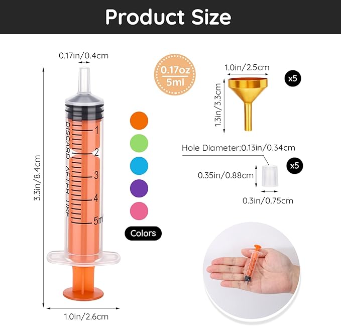 Segbeauty 10pcs 5ml DIY Perfume Travel Refillable Decanter Kit, Plastic Perfume Funnel Dispenser Refill Tool 0.34oz Extractor Pump, Decants Refill Making Kit for Travel Cologne Bottles Decanting