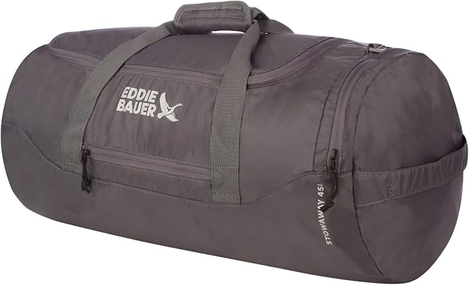 Eddie Bauer Stowaway Packable Duffel Bag | Travel | Foldable | Lightweight | Durable | Ripstop Polyester