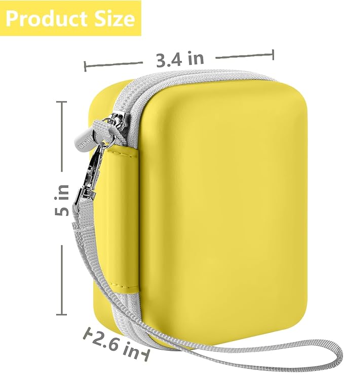 Leayjeen Camera Case Compatible with Kodak PIXPRO WPZ2 Rugged Waterproof Digital Camera,Underwater 1080P Full HD Photography Camera Case-Yellow(Case Only)