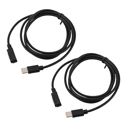Zunate 2pcs USB C Charging Cable for Note AI Voice Recorder, Portable Magnetic Charging Replacement, 3.28ft Fast Charge Cable for Voice Recorder Charger